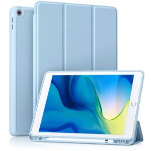 Funda Ipad 10.2 Ipad 9, 8a, 7a Blanco Hielo Azul