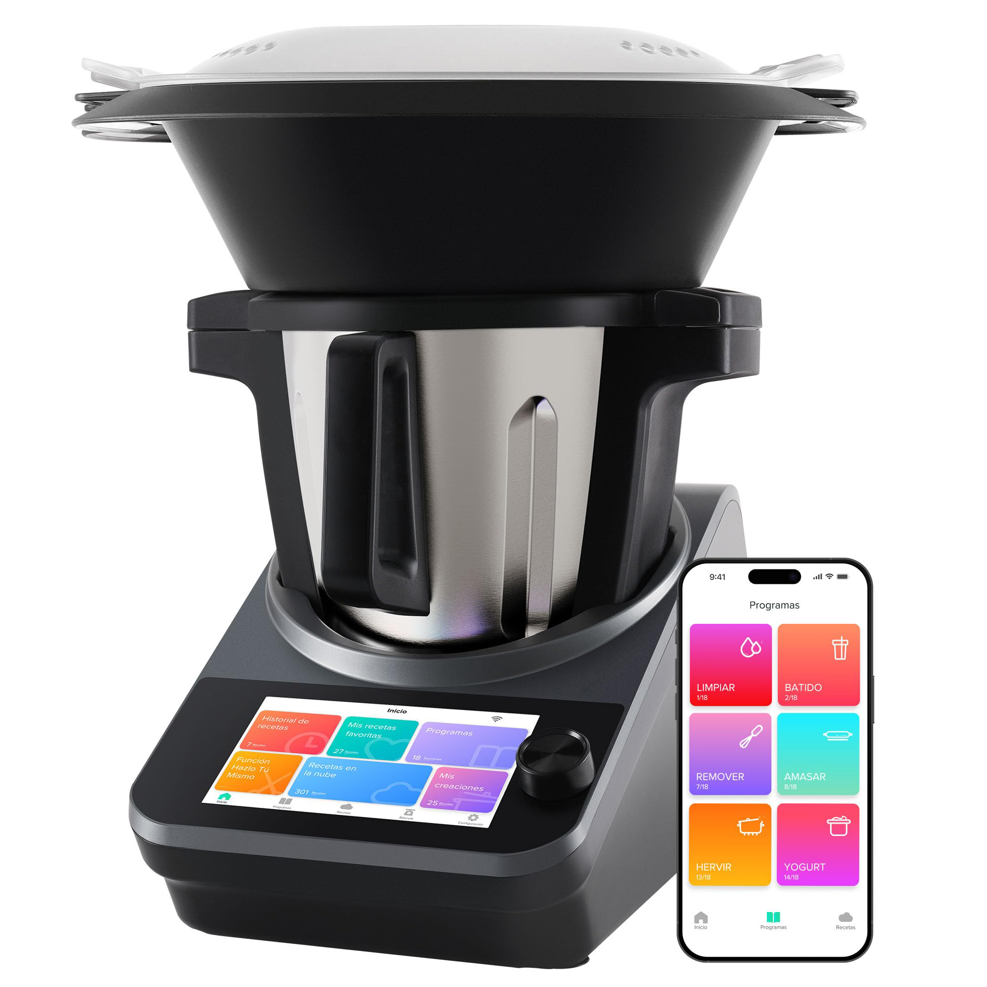 Maquina multipropositos de cocina